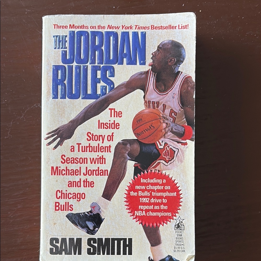 The Jordan Rules by Sam Smith - White Cover